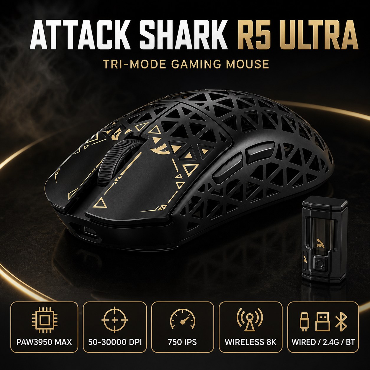 Logitech Mouse G Pro X Superlight - ATTACK SHARK R5 Ultra Беспроводная игровая