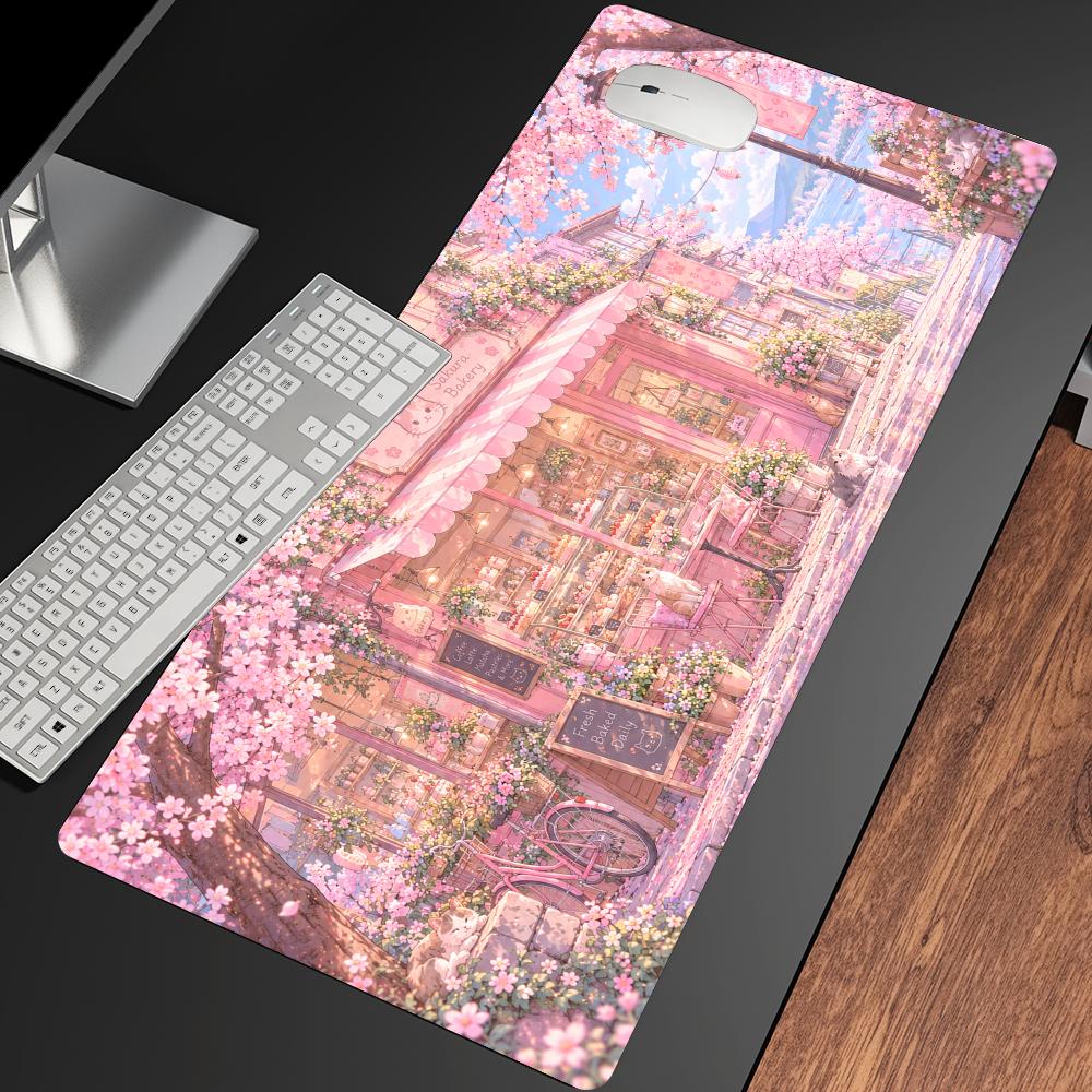 Gaming Accessories Shop - Коврик для стола с изображением цветущей